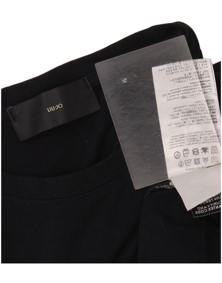 Liu Jo T-shirt Uomo Top Media Blu Navy in Cotone