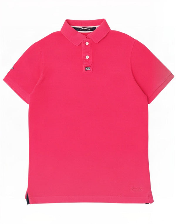 Polo da uomo Superdry 2XL in cotone rosa
