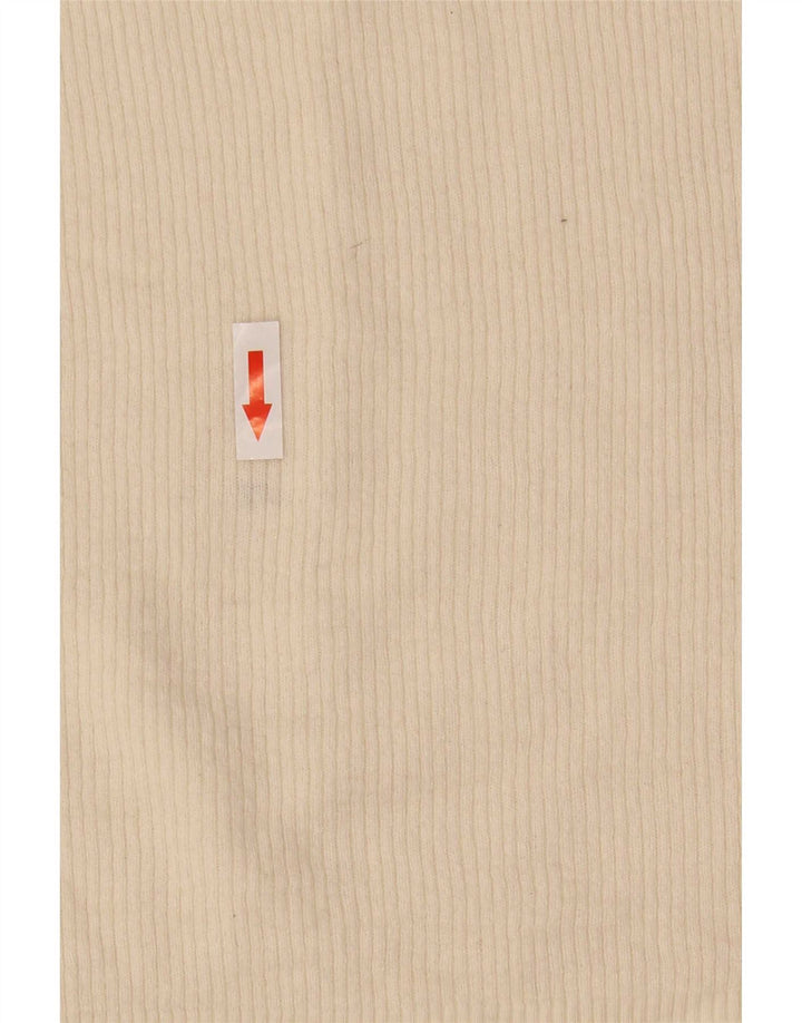 Maglione cardigan corto da donna Massimo Dutti UK 8 piccolo bianco sporco