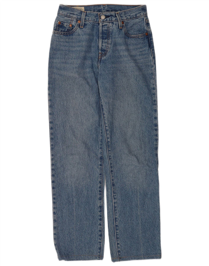 Jeans dritti Levi's 501 da donna W23 L28 cotone blu