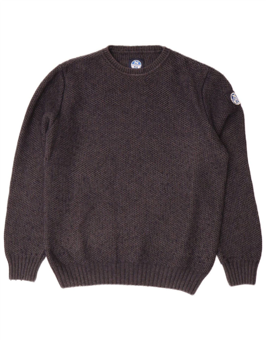 Maglione girocollo da uomo North Sails piccolo in cotone grigio