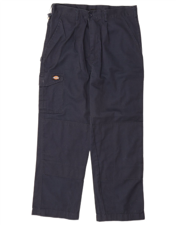 Pantaloni cargo da uomo con pegging Dickies W34 L30 poliestere blu navy