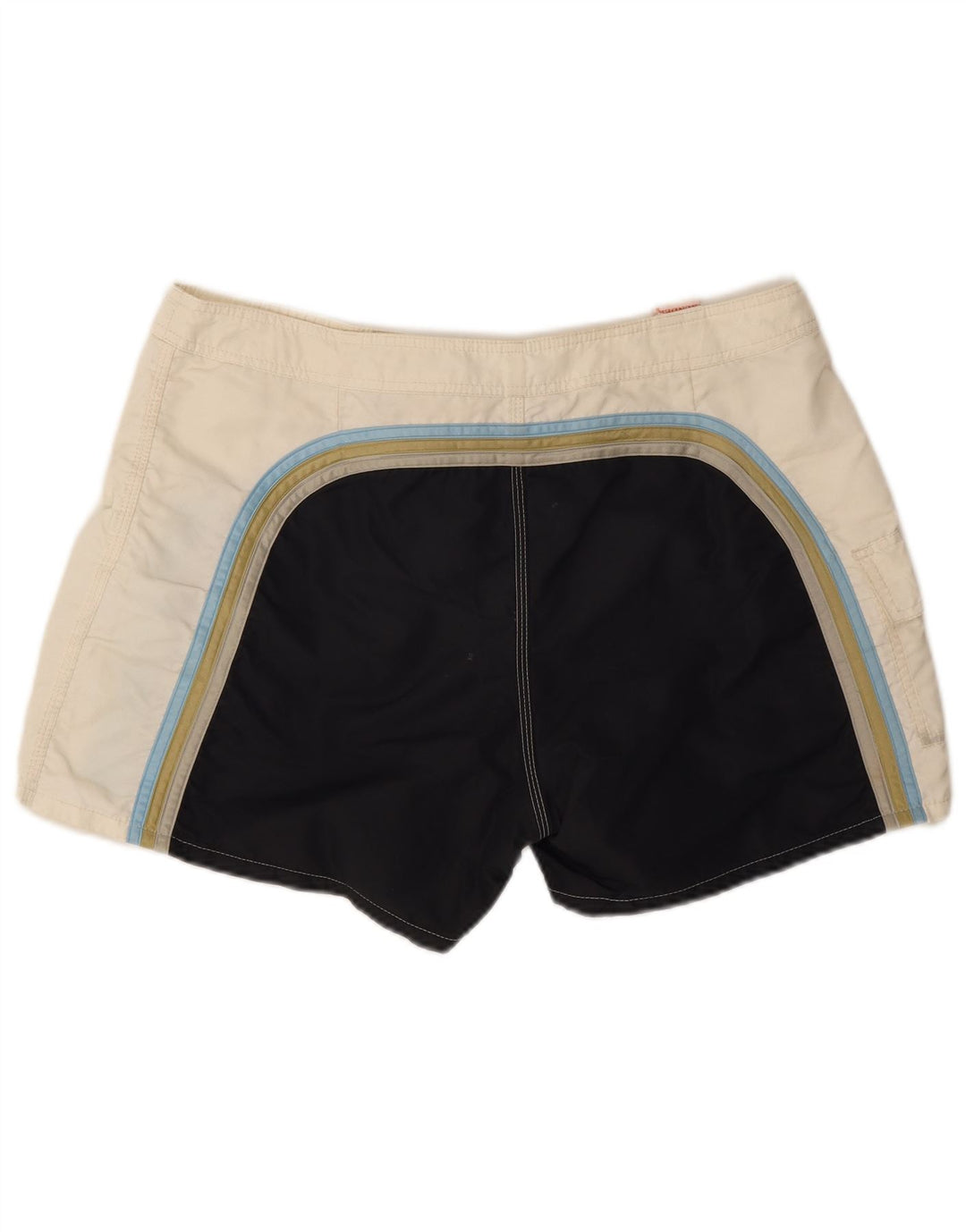 Pantaloncini da bagno da uomo Sundek grandi in nylon color block bianco