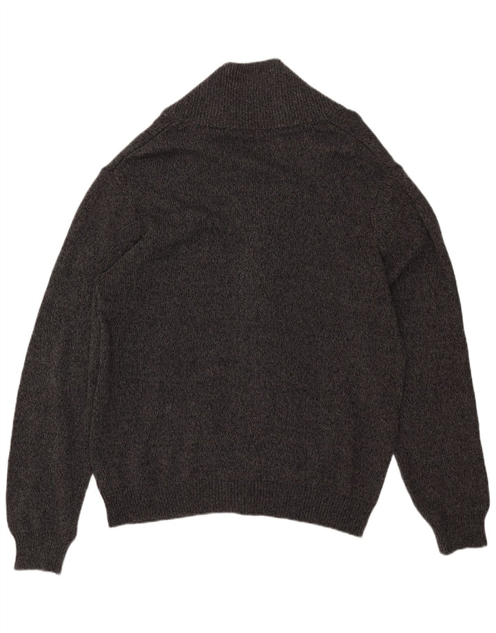 Maglione cardigan da uomo CHAPS XL in cotone screziato grigio