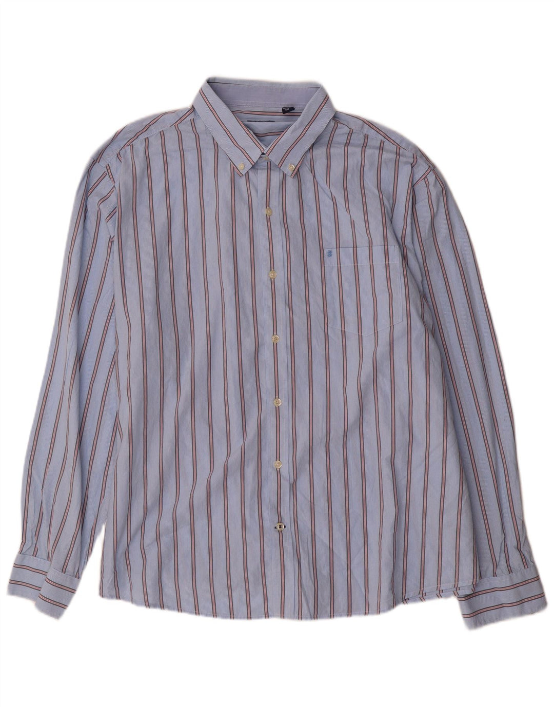 Camicia da uomo IZOD 2XL cotone gessato blu