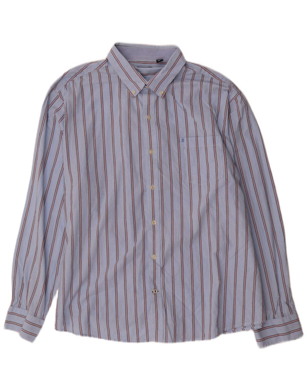 Camicia da uomo IZOD 2XL cotone gessato blu