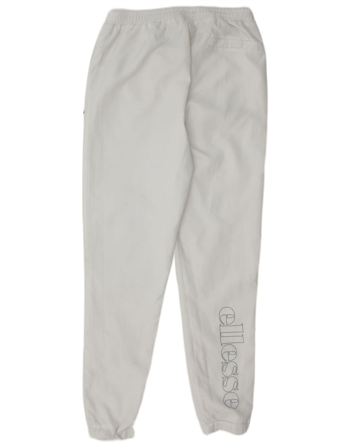 ELLESSE Pantaloni da tuta da uomo Joggers piccoli poliestere bianco