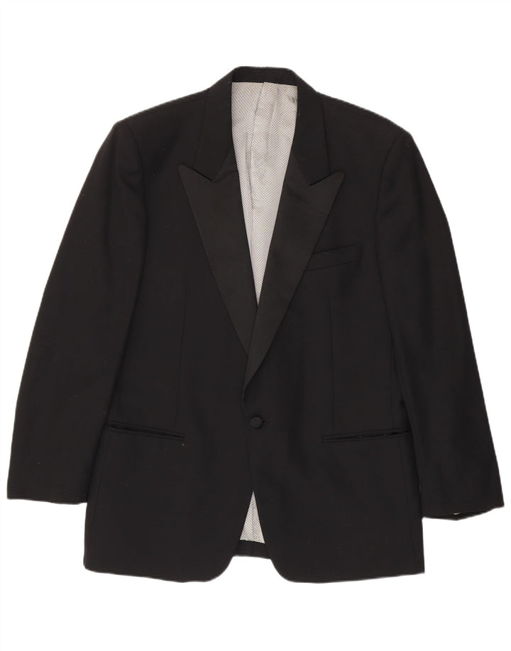 Giacca blazer a 1 bottone da uomo High Sky IT 52 XL Lana vergine nera