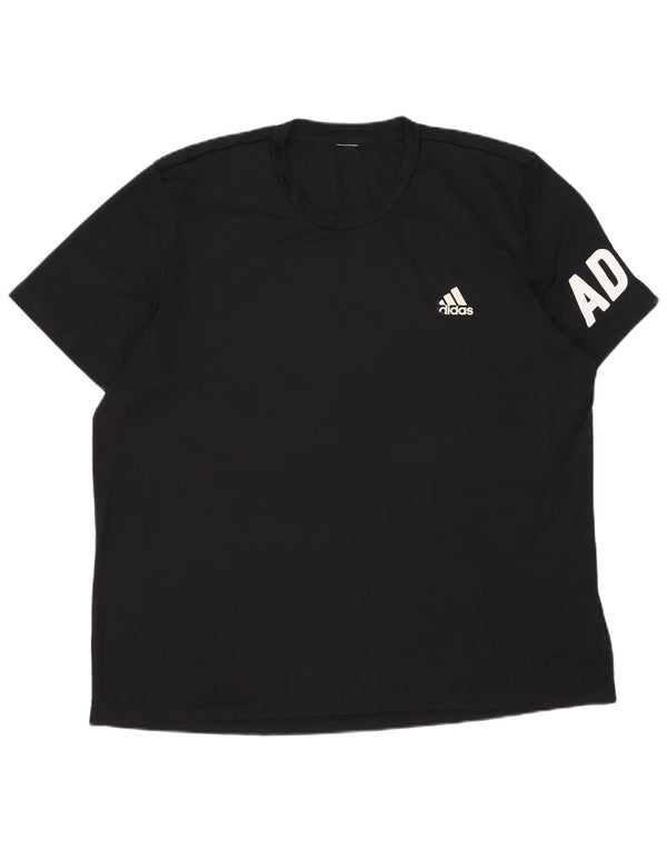 T-shirt grafica da uomo Adidas Top 2XL poliestere nero