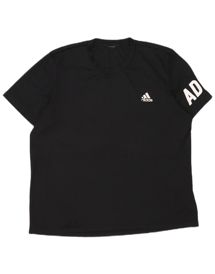 T-shirt grafica da uomo Adidas Top 2XL poliestere nero