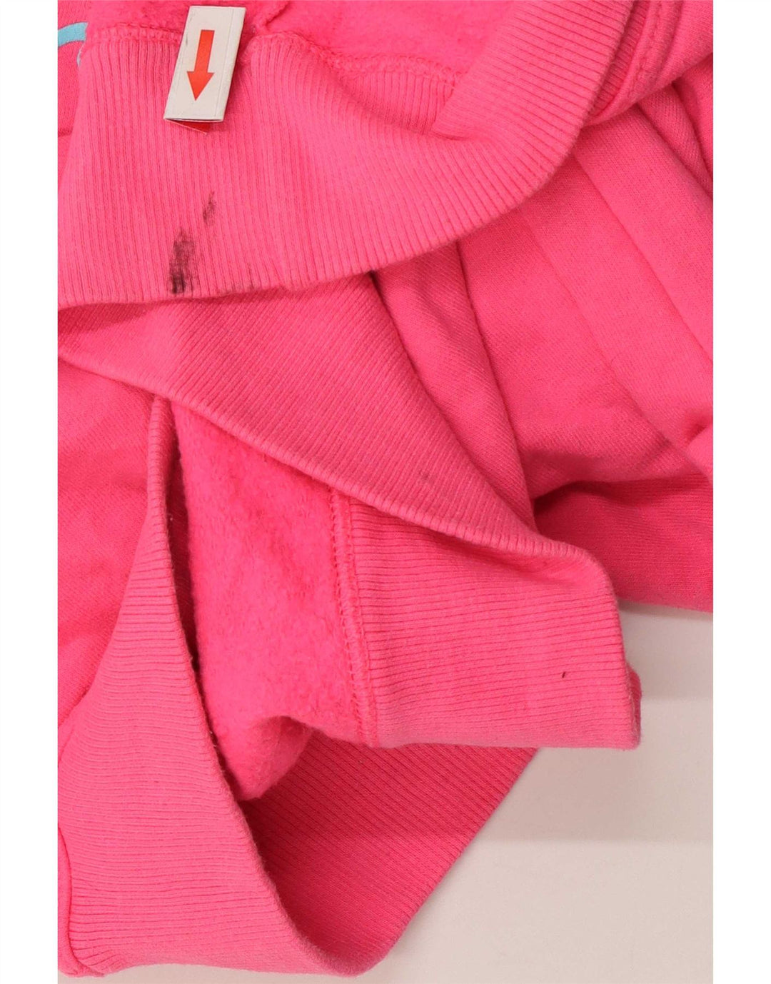 Felpa oversize con grafica da donna Champion, maglione UK 10, piccolo cotone rosa