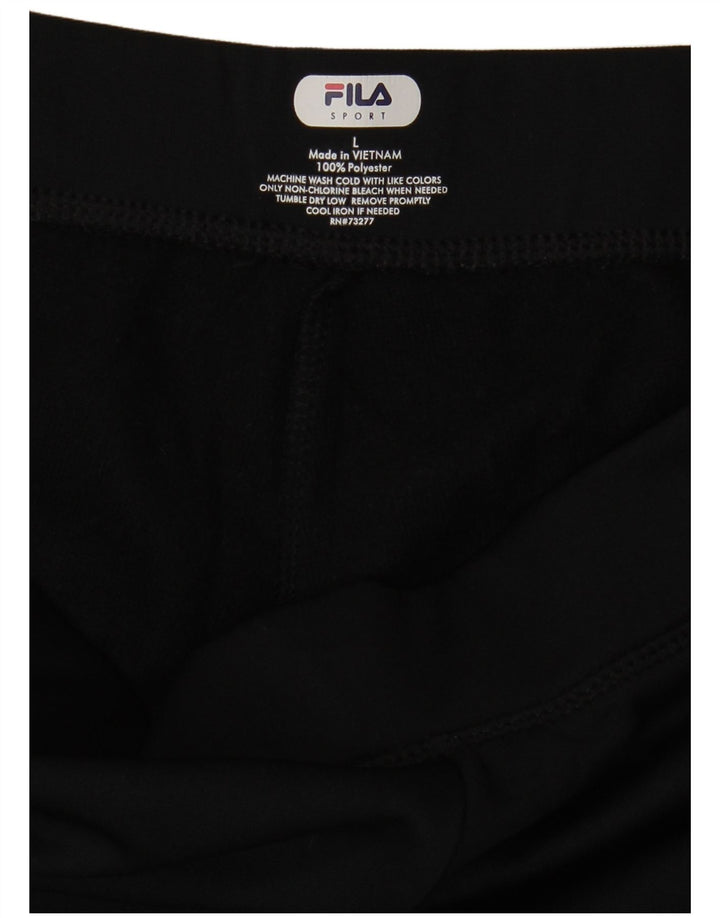 Pantaloni da tuta da donna Fila UK 16 Large Nero Poliestere