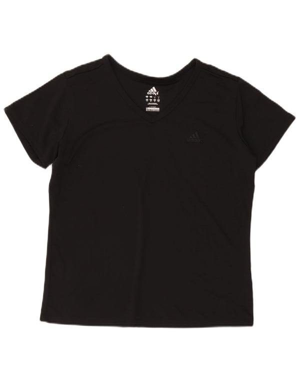 T-shirt da donna Adidas Top UK 14 Medium Nero Poliestere