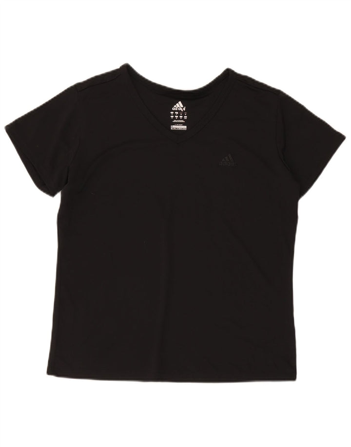 T-shirt da donna Adidas Top UK 14 Medium Nero Poliestere