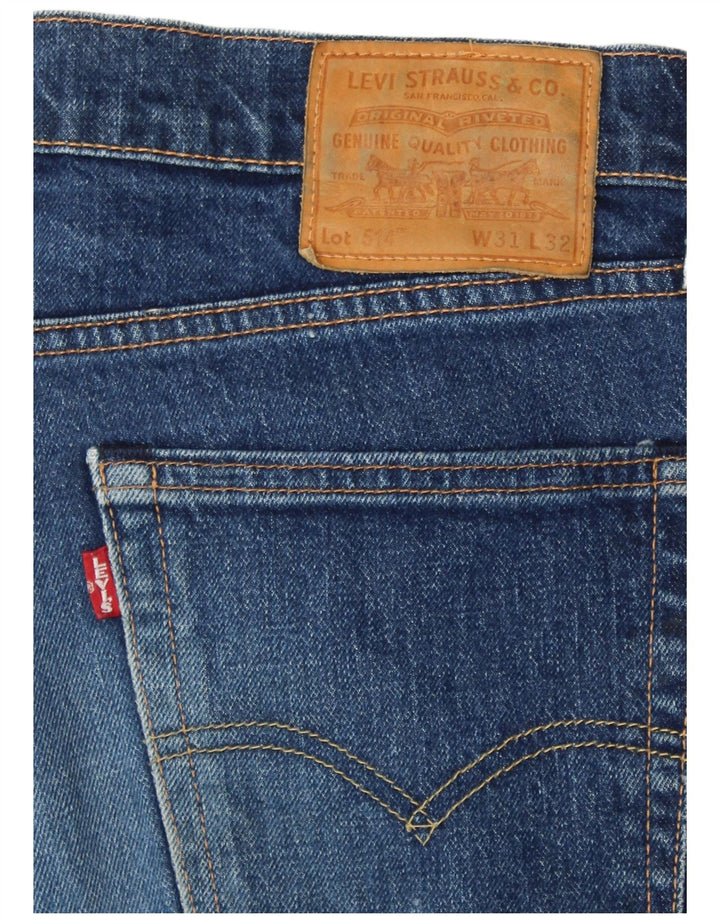LEVI'S Jeans dritti da uomo 514 W31 L32 cotone blu