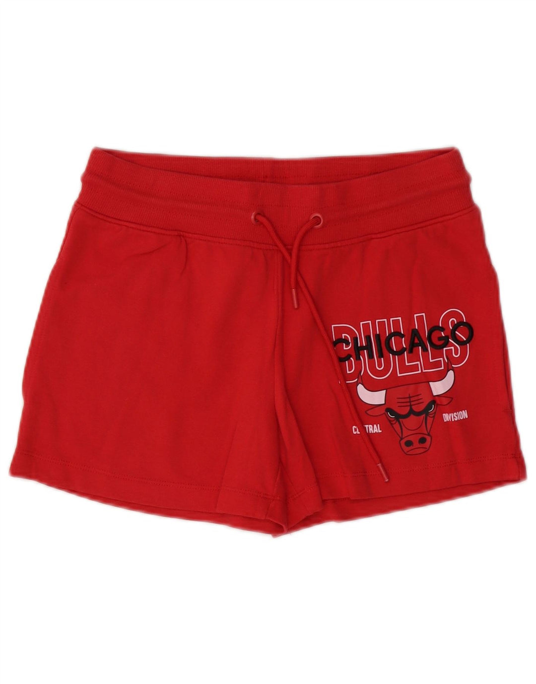Pantaloncini sportivi grafici da donna NBA Chicago Bulls UK 10 piccoli in cotone rosso
