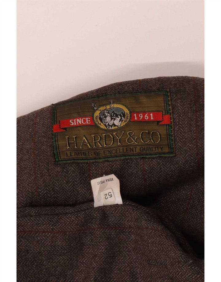 Giacca in pelle vintage da uomo IT 52 XL Nera