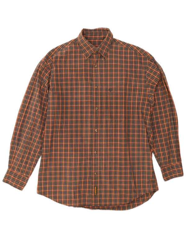 Camicia da uomo Timberland Small Green Check in cotone