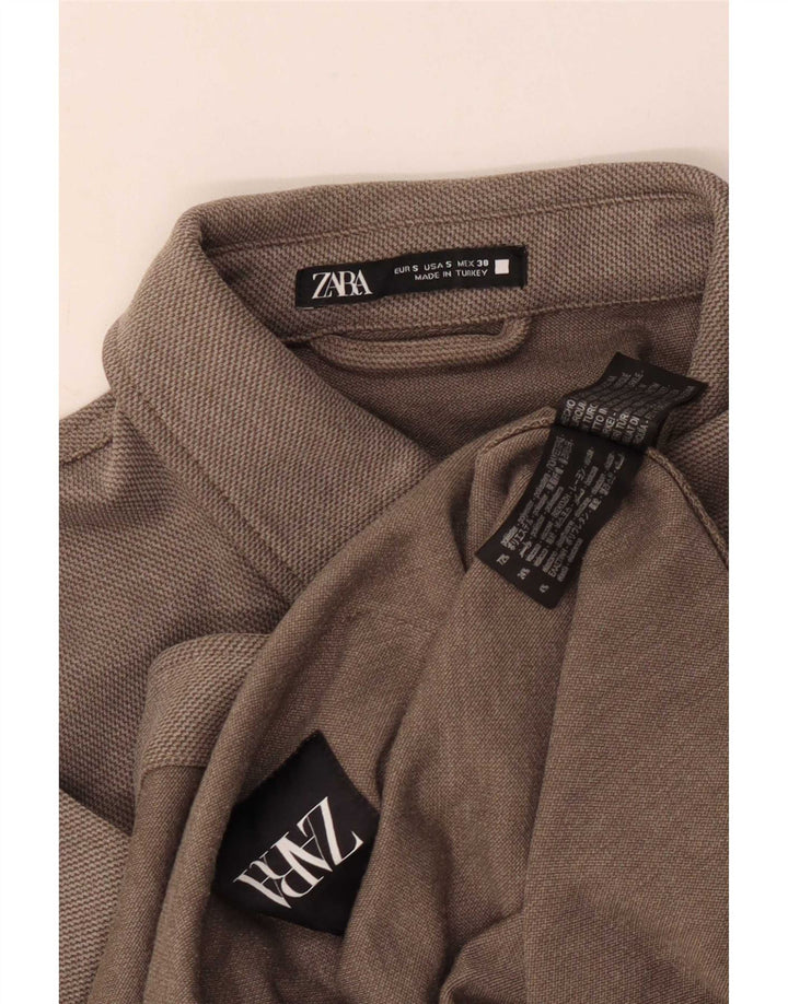 Camicia Zara da uomo piccola in poliestere grigio