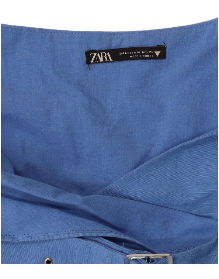 Abito sottoveste da donna ZARA UK 12 Blu medio