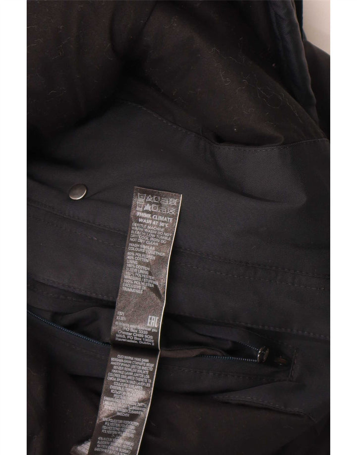 Giacca utilitaria con cappuccio da uomo Marks & Spencer UK 40 grande poliestere nero