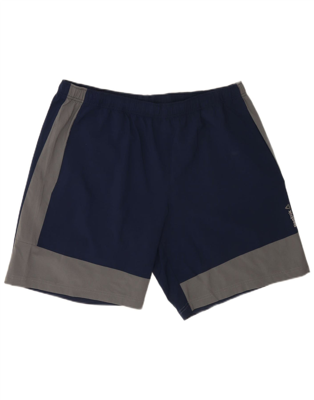 Pantaloncini sportivi Reebok da uomo XL blu navy in poliestere color block