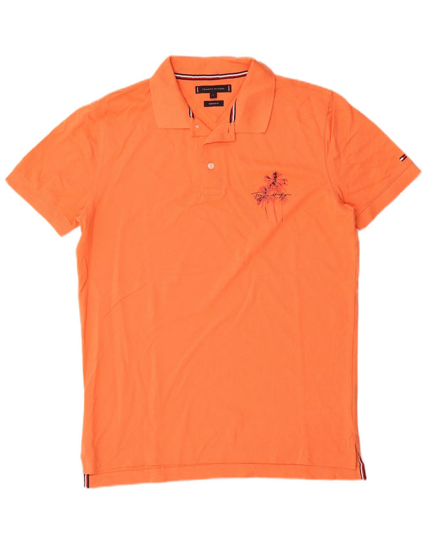 Polo da uomo vestibilità regolare Tommy Hilfiger piccola arancione