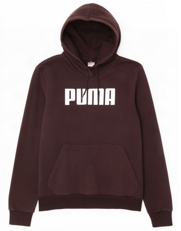 Felpa con cappuccio grafica da donna Puma UK 14 cotone nero medio
