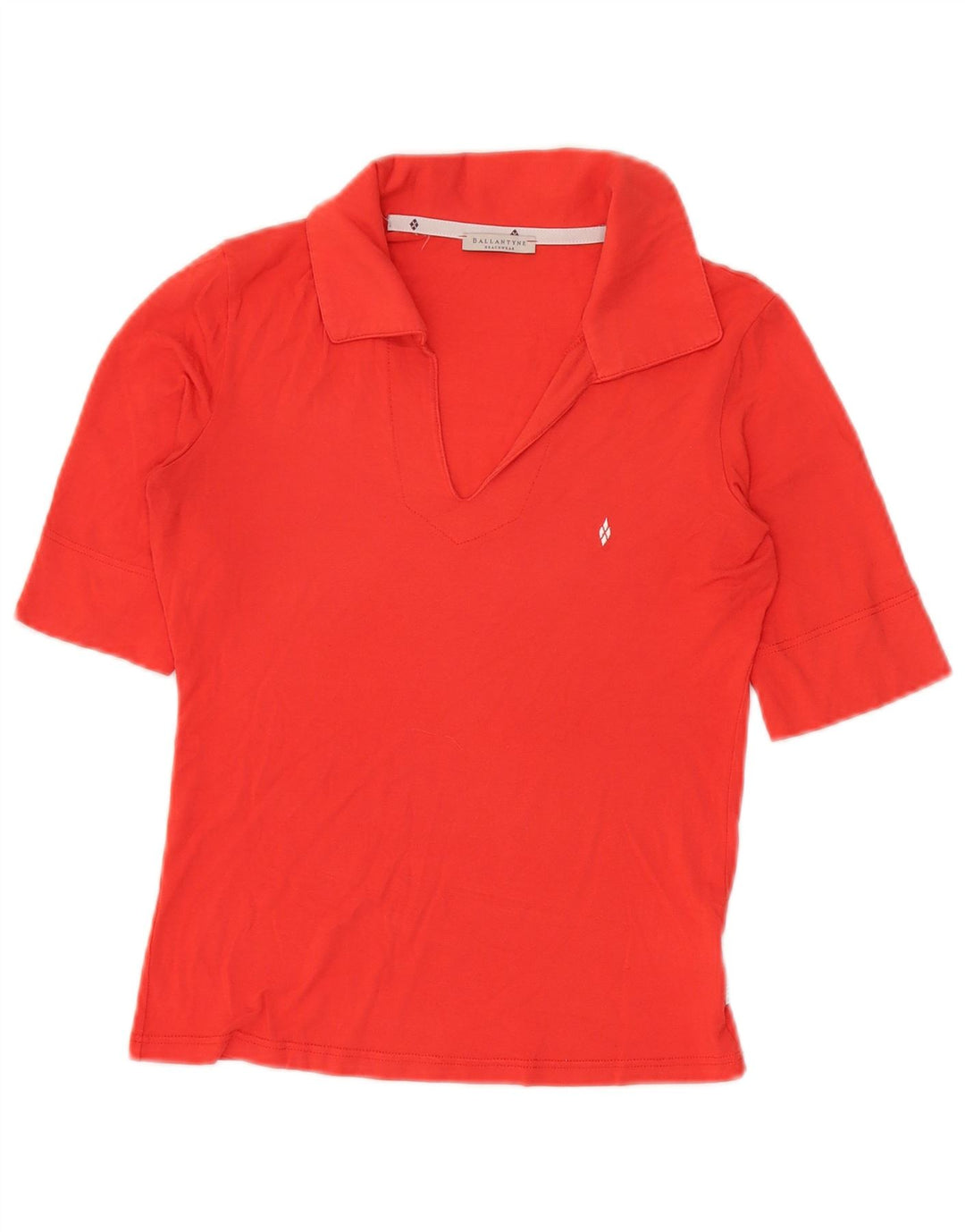 Polo da donna Ballantyne UK 12 viscosa rossa media