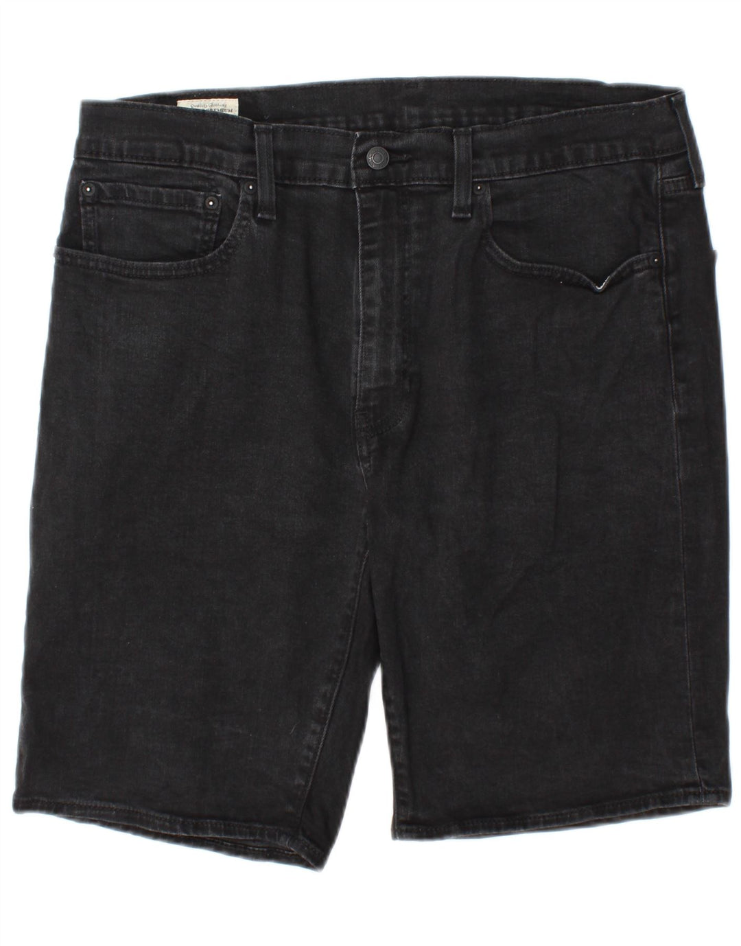 Pantaloncini di jeans Levi's 502 da uomo W36 grandi in cotone nero