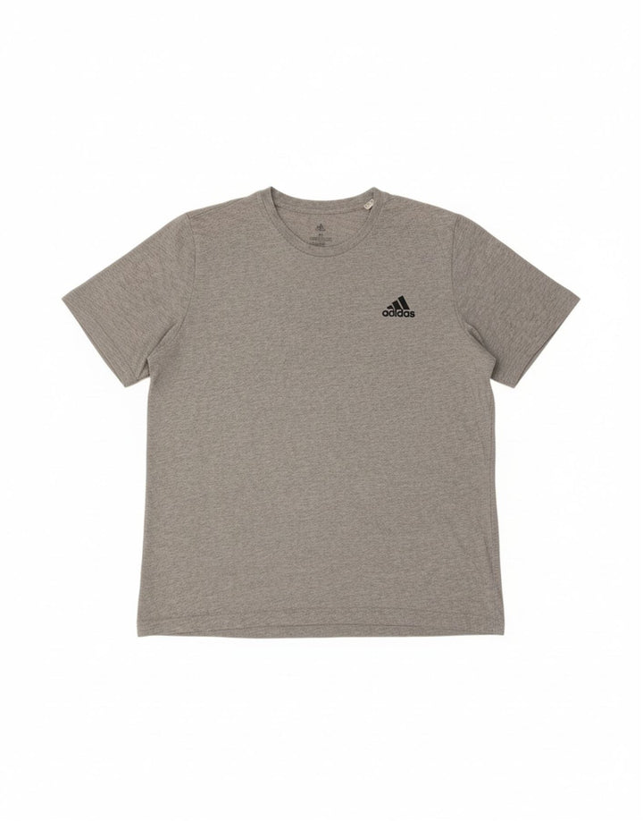 ADIDAS Mens T-Shirt Top XL Grey Cotton