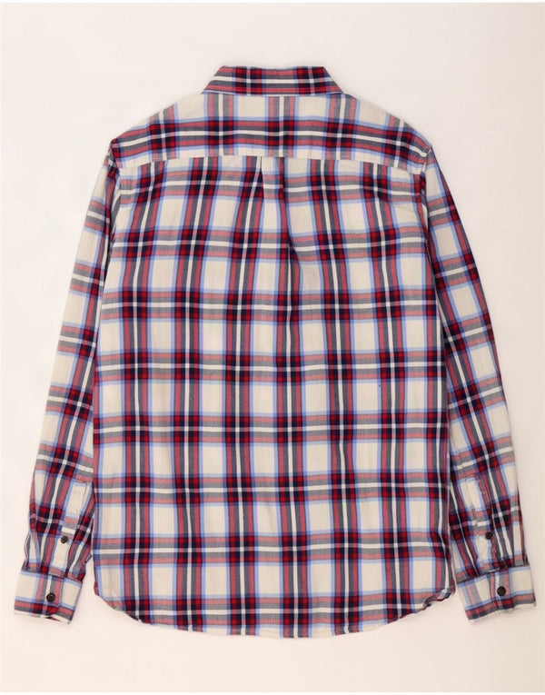 Camicia da uomo in flanella Superdry XL in cotone scozzese multicolore