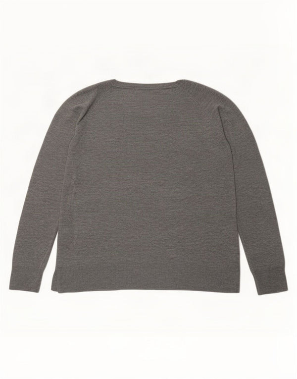 Maglione maglione girocollo da donna Zara UK 18 XL viscosa grigia