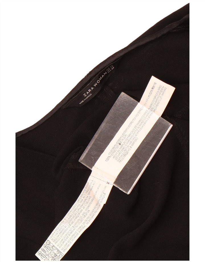 Abito tubino a maniche lunghe da donna Zara UK 6 XS poliestere nero