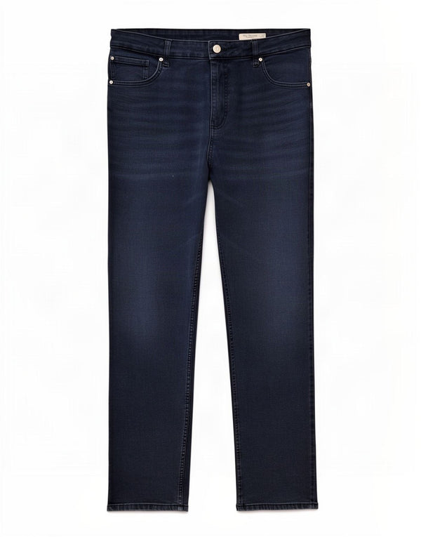 Jeans dritti da donna Marks & Spencer UK 22 2XL W40 L29 Blu navy