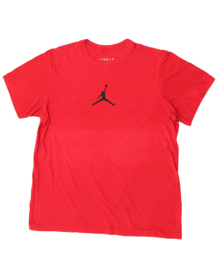 T-shirt grafica da uomo Jordan Top grande rossa