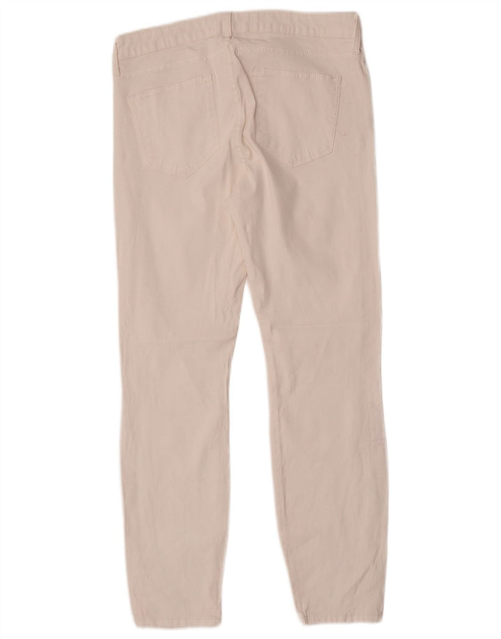 Pantaloni casual slim da donna Zara EU 40 medi W30 L27 bianchi