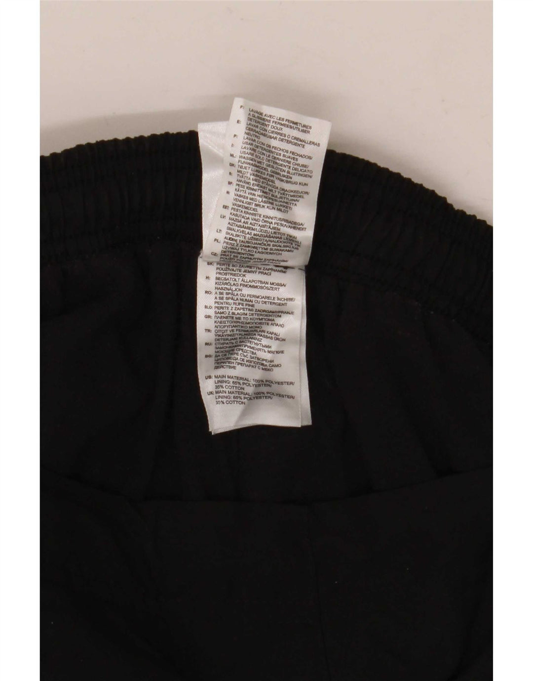 Pantaloni da tuta da donna Adidas UK 16 Large Nero Poliestere