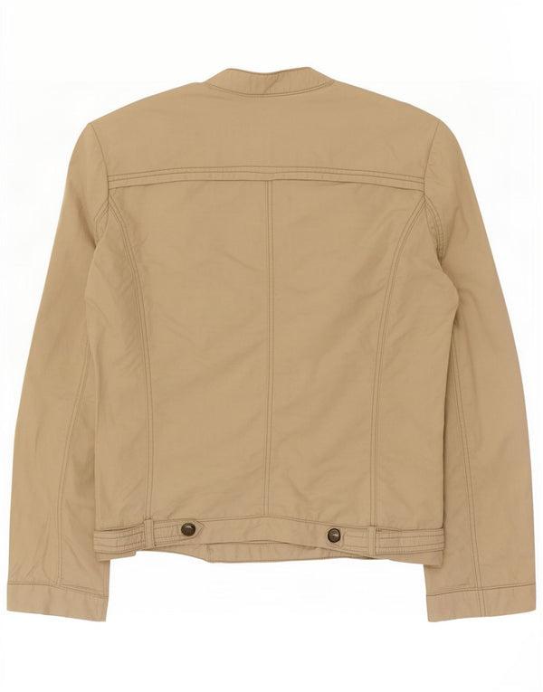 Giubbotto bomber da donna Zara UK 12 cotone beige medio