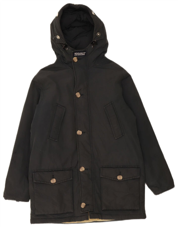 Parka imbottito con cappuccio per ragazzi Woolrich 11-12 anni nero