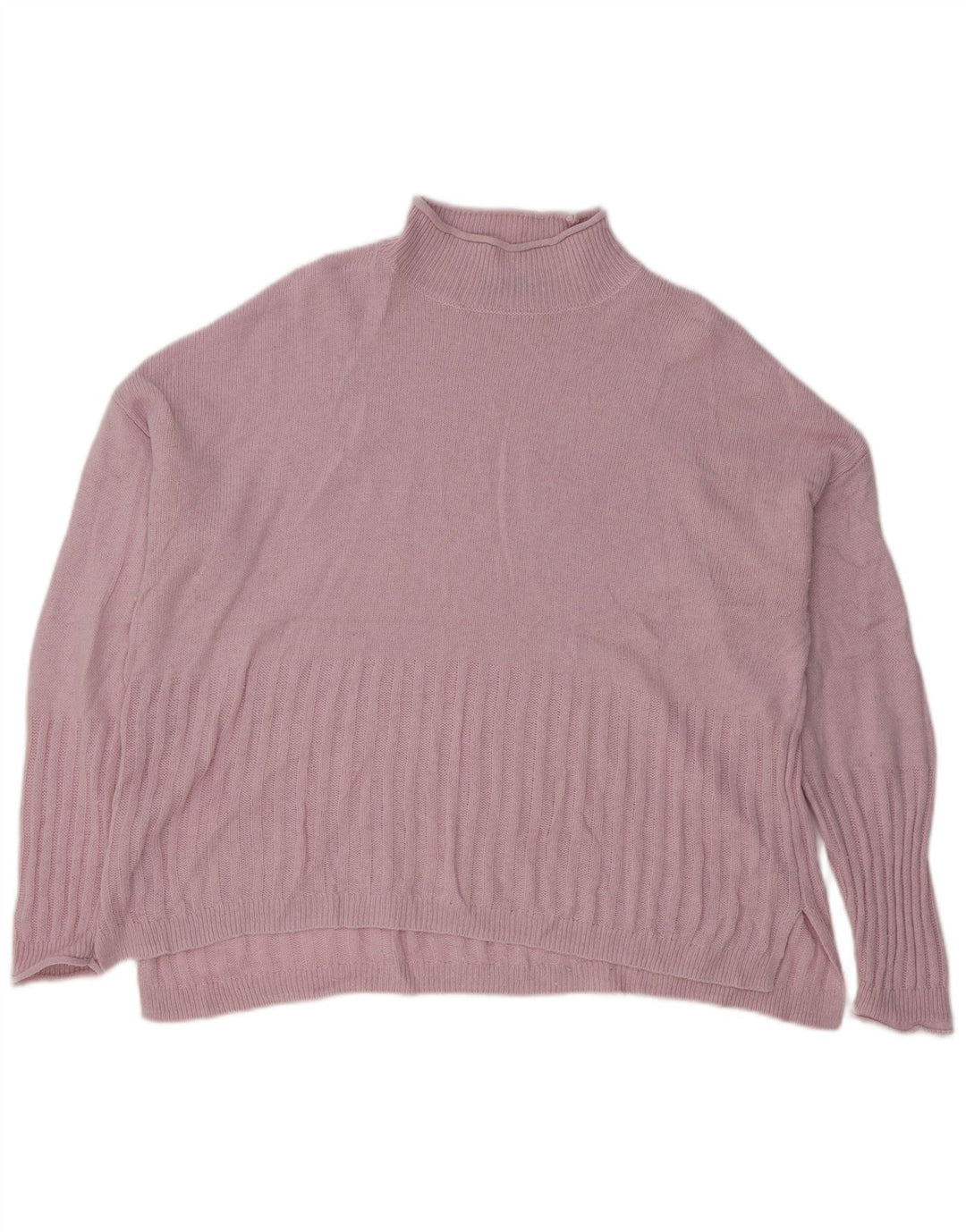 Maglione maglione a collo alto da donna Marks & Spencer UK 16 grande rosa