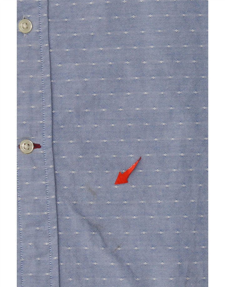 Camicia da uomo vestibilità regolare Tommy Hilfiger XL cotone maculato blu