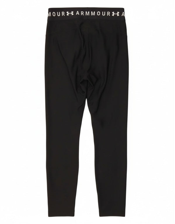 Leggings grafici da donna Under Armour Heat Gear UK 14 grande poliestere nero