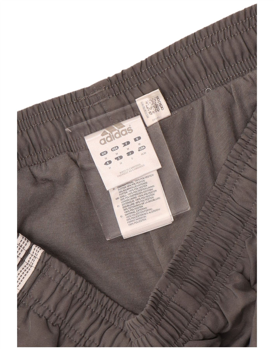 Pantaloni da tuta da uomo Adidas Joggers in poliestere grigio medio