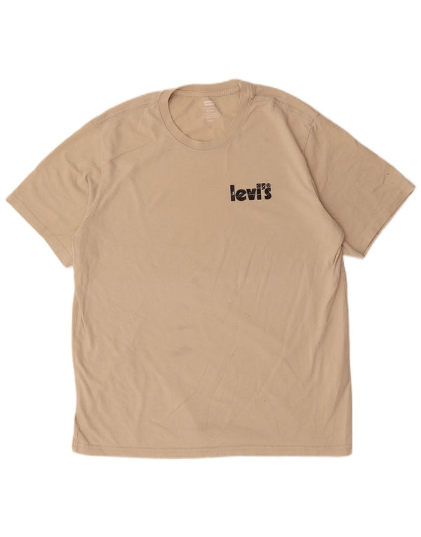 T-shirt grafica rilassata da uomo Levi's in cotone beige medio