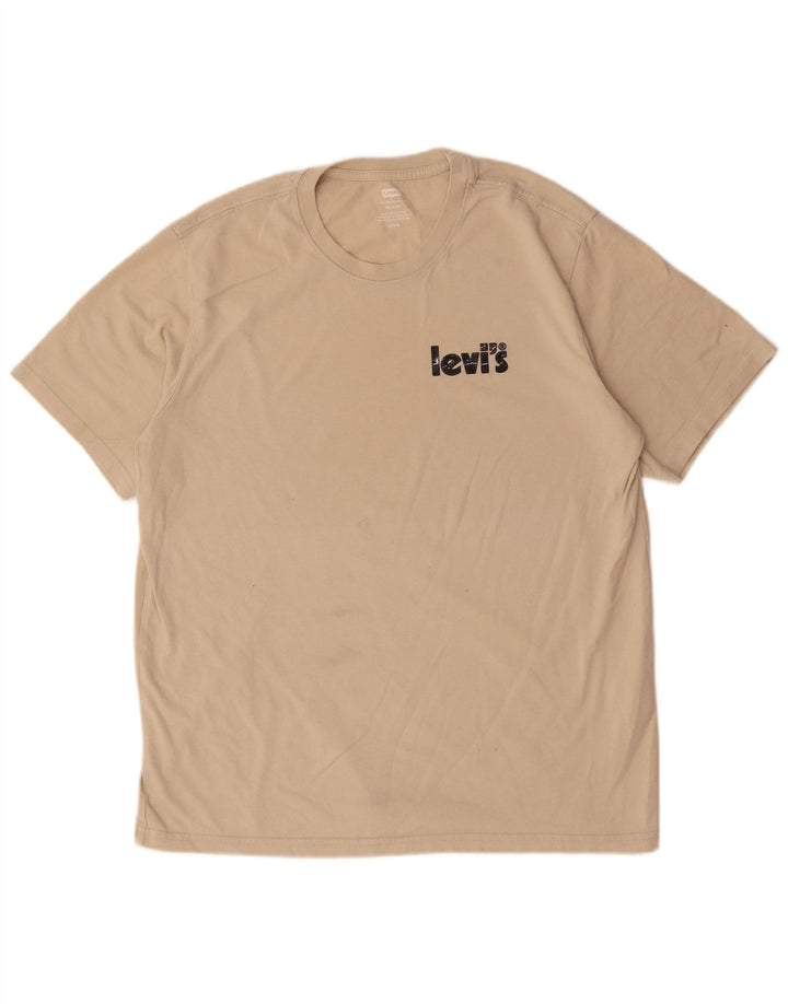 T-shirt grafica rilassata da uomo Levi's in cotone beige medio
