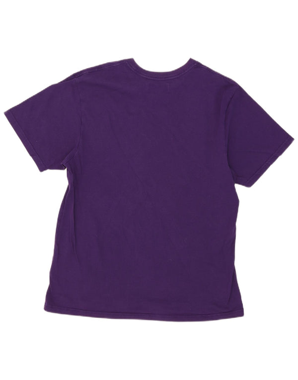 T-shirt grafica da donna Adidas Top UK 16 grande cotone viola
