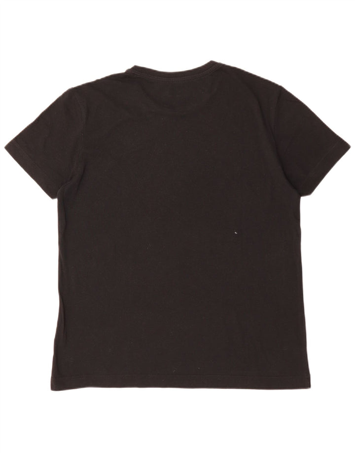 T-shirt grafica da uomo LOTTO Top piccola in cotone nero