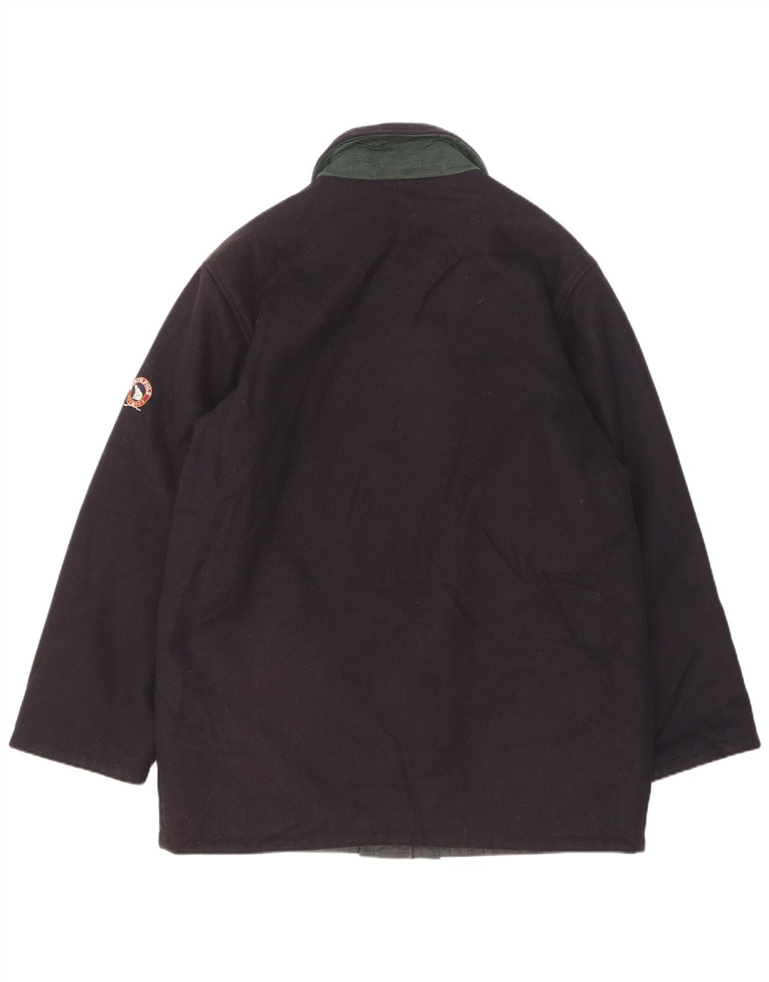Cappotto giacca a vento reversibile da uomo North Pole UK 40 grande lana blu navy