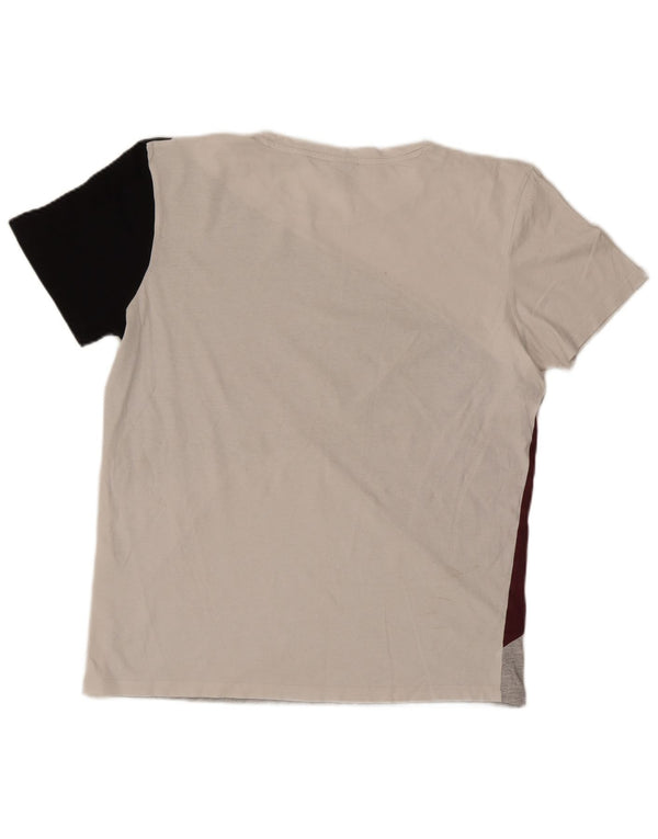 Jack & Jones T-shirt da uomo Top XL in cotone color block multicolore